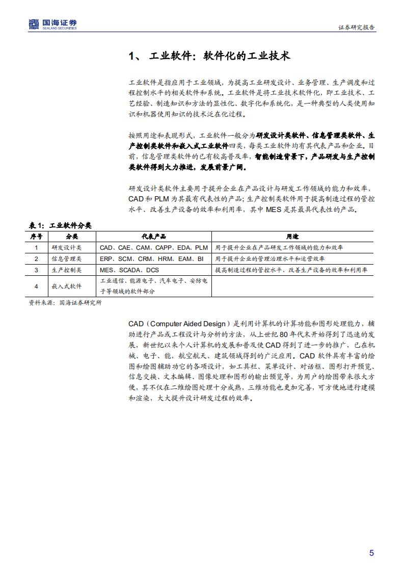 工业软件行业深度报告：智能制造的核心，国产替代势在必行-190730.pdf 第5页