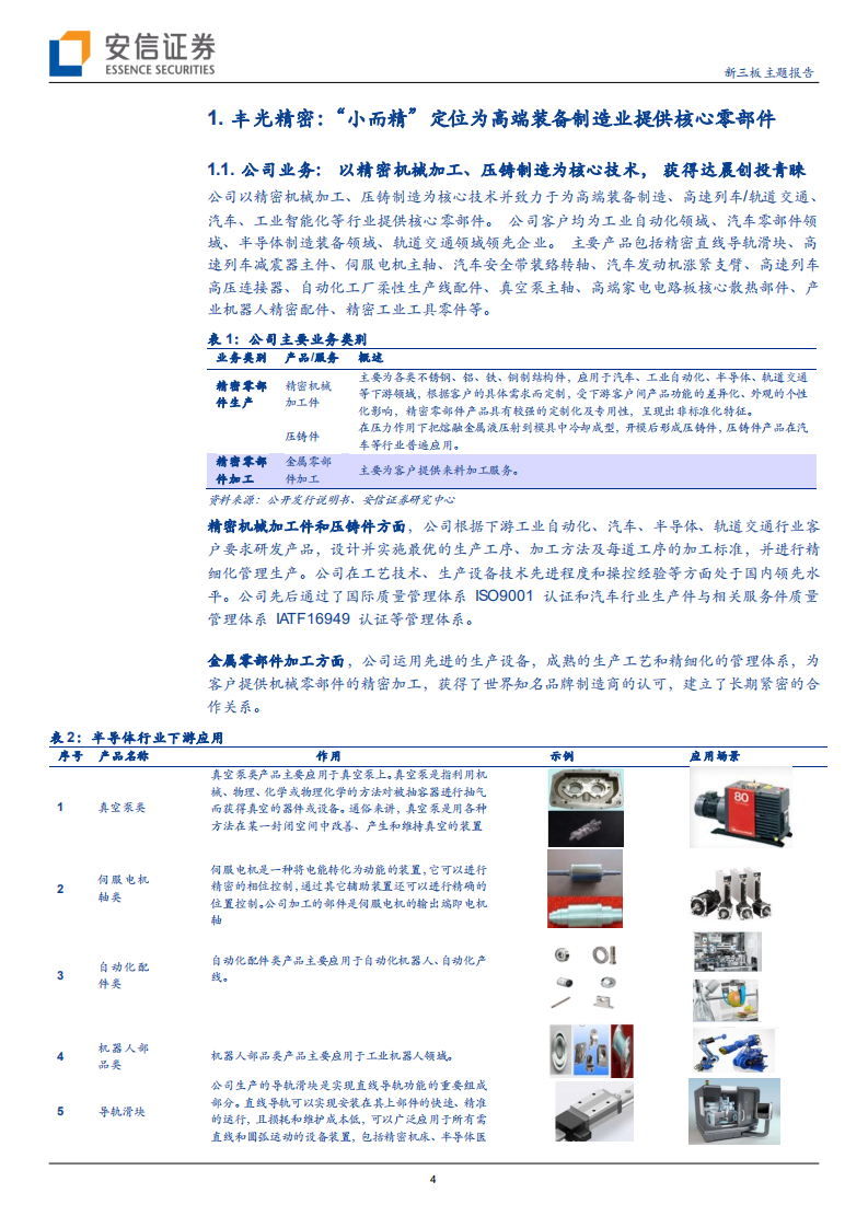 丰光精密-新三板主题报告：&ldquo;小而美&rdquo;高端装备制造核心部件，轻负载机器人成功下线-210909.pdf 第4页