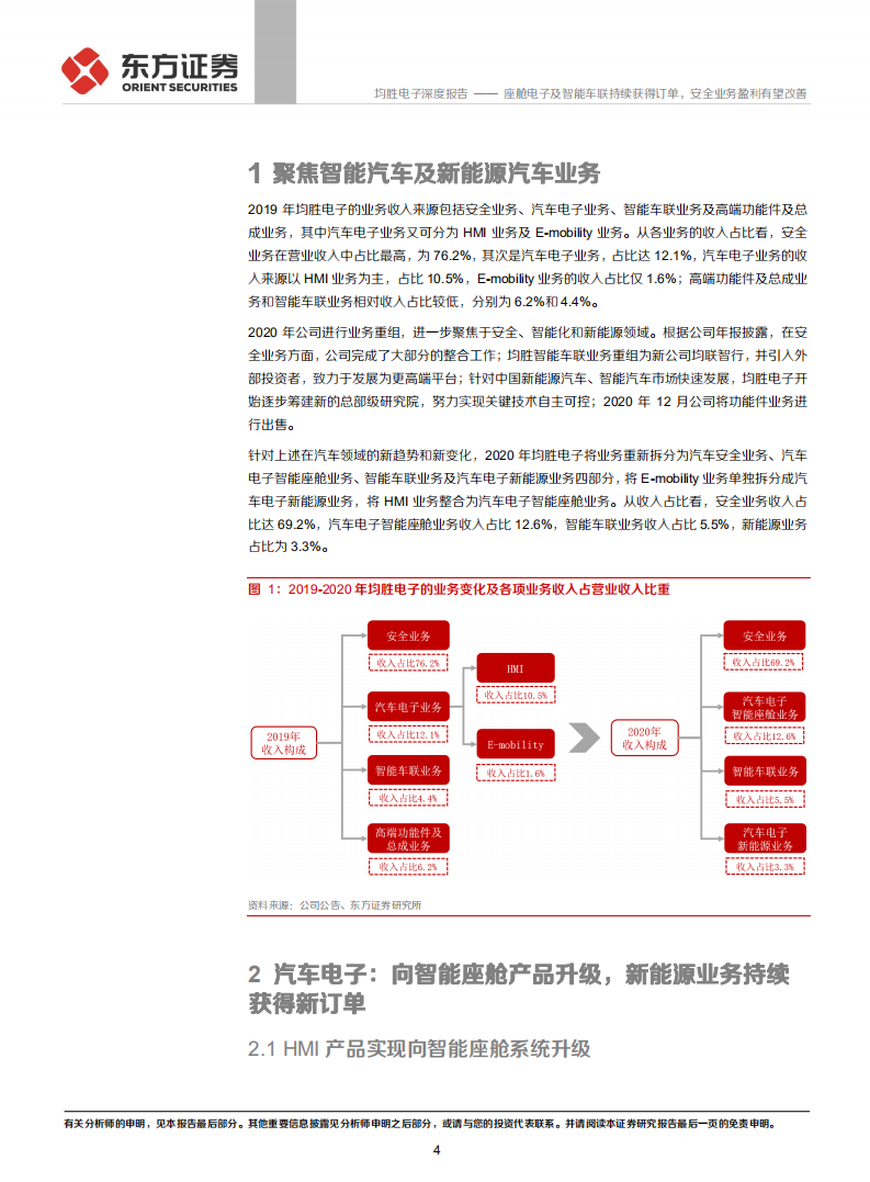 均胜电子-座舱电子及智能车联持续获得订单，安全业务盈利有望改善-210717.pdf 第4页