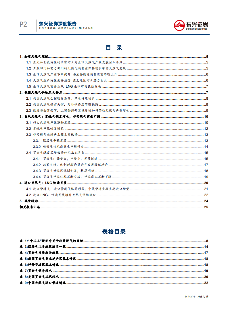 能源开采行业天然气专题系列报告之一：天然气供给端，非常规气和进口液化天然气发展加速-191111.pdf 第2页