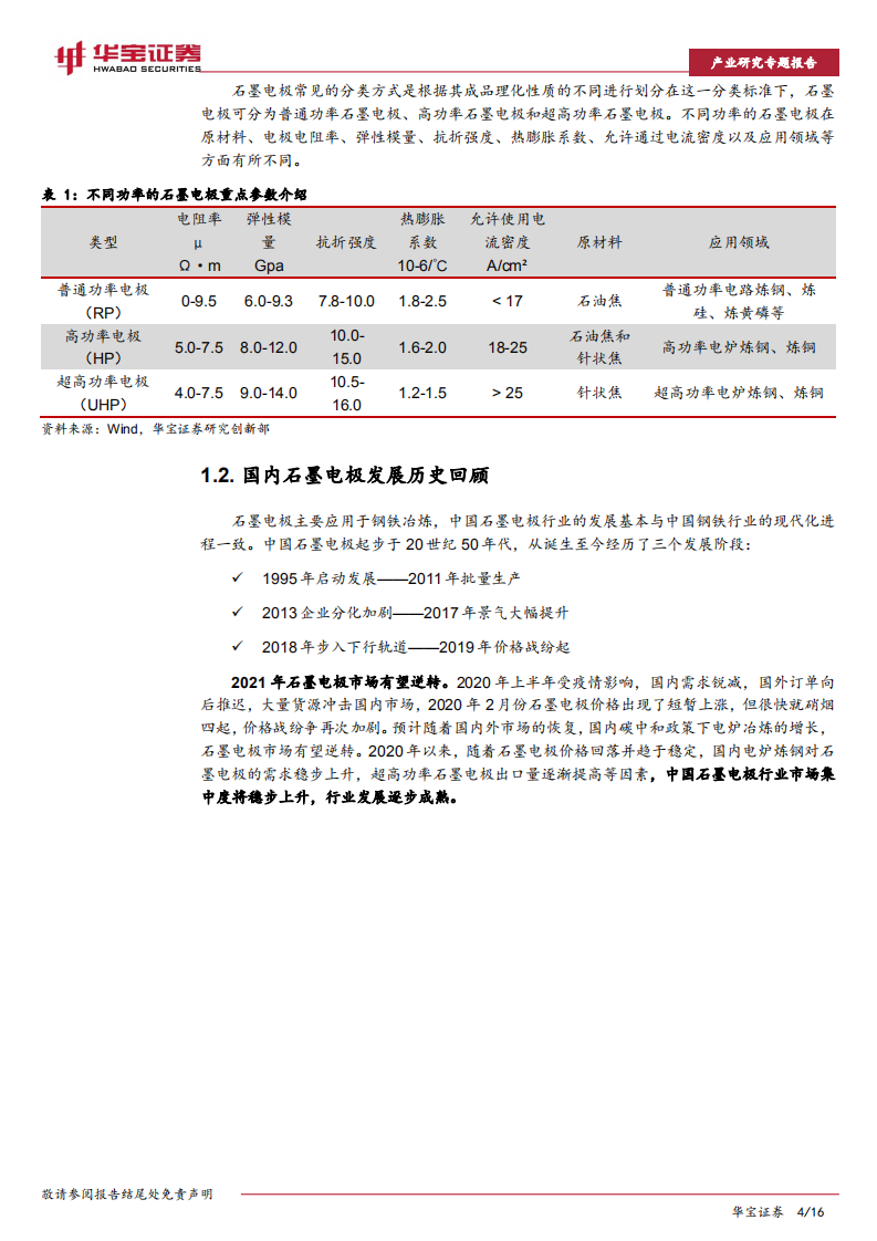 石墨电极行业研究专题报告：碳中和有望驱动石墨电极市场触底反弹-210208.pdf 第4页