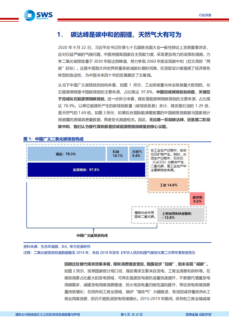 碳中和下天然气行业展望：“煤改气”助力碳达峰，城燃低碳转型已然起航-210428.pdf 第6页