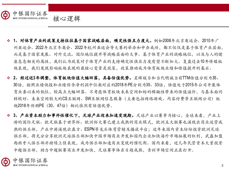 体育行业论体育板块投资逻辑：站在商业变现加速起点-190317PPT.pptx 第2页