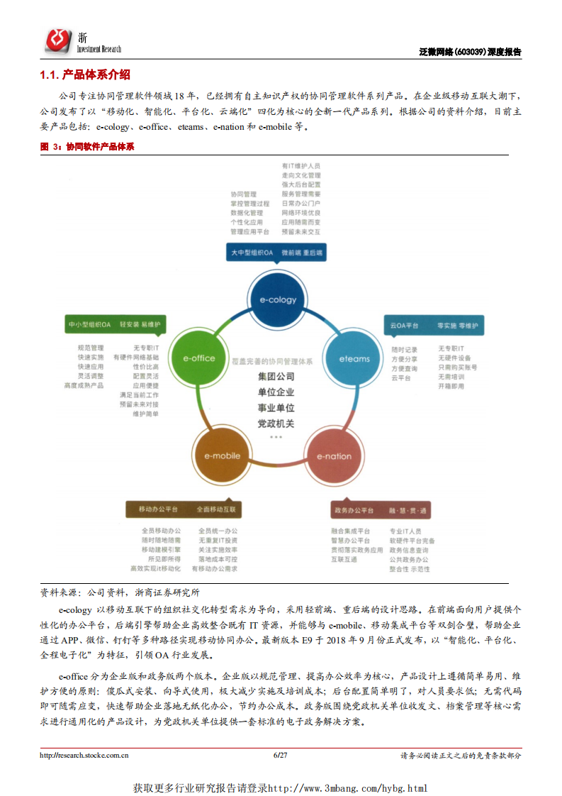 泛微网络-深度报告：新行业，小公司，高成长-190415.pdf 第6页