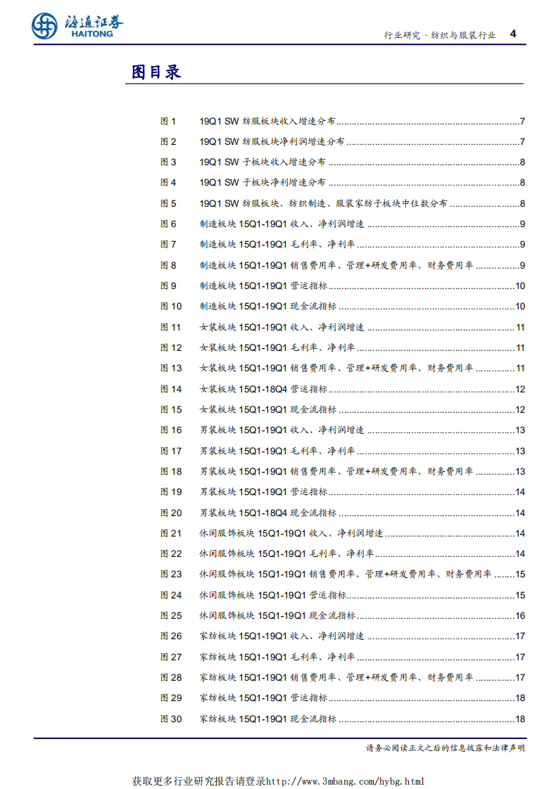 纺织服装行业深度报告：休闲服饰景气度继续提升，制造、女装、男装净利端改善-190506.pdf 第4页