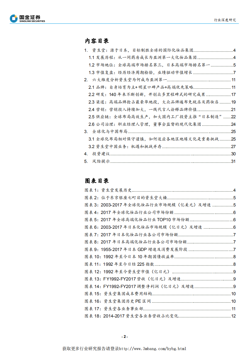 纺织品和服装行业：化妆品巨头成长史，资生堂，平成时代下的矛，资生堂的光复之路-190115.pdf 第2页