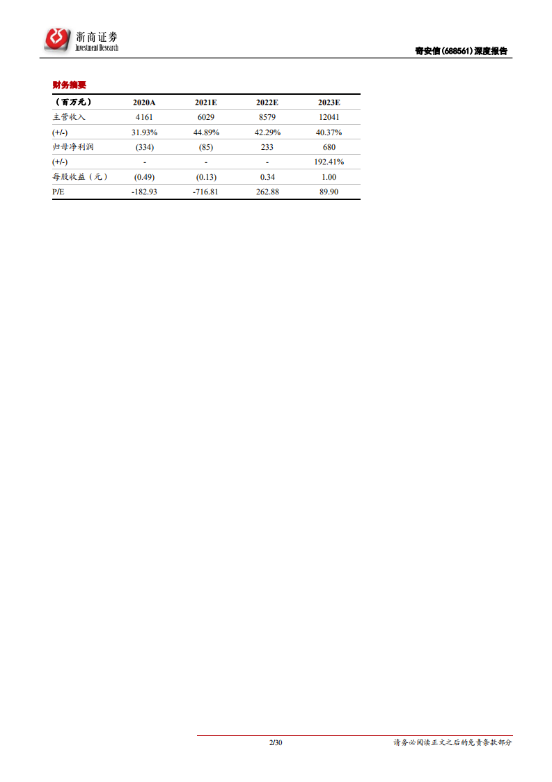 奇安信-首次覆盖报告：网络安全领军，新安全、安全服务快速增长-211110.pdf 第2页