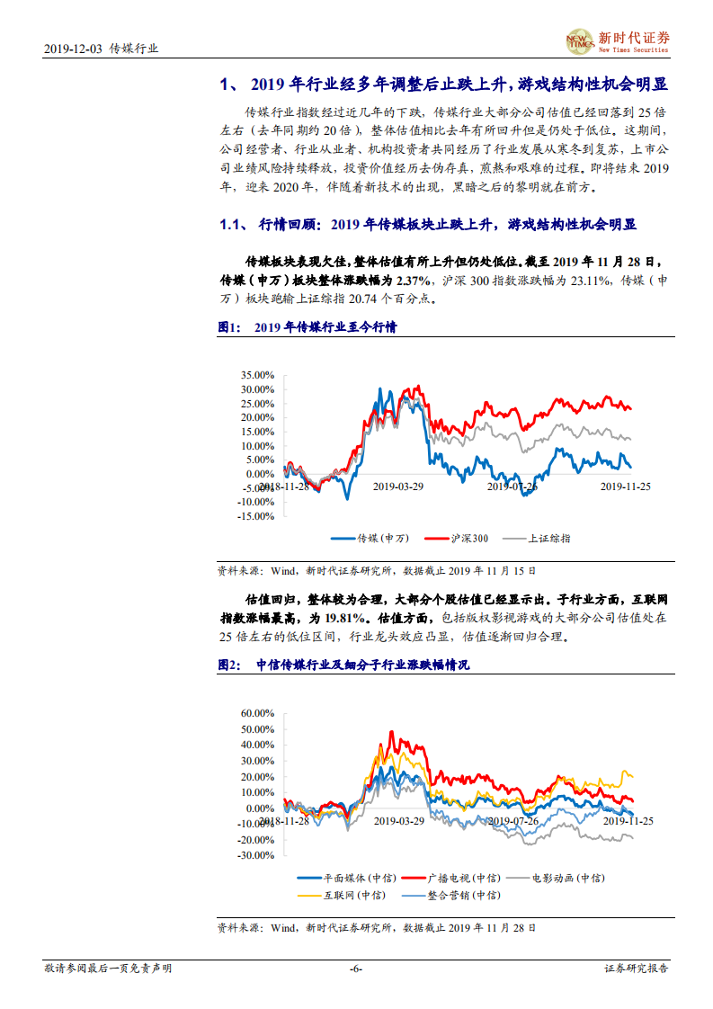2020年传媒行业投资策略：寻找5G科技新动力，把握传媒新机会，推荐游戏和流媒体-191204.pdf 第6页