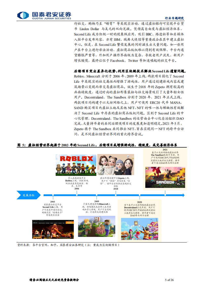 传播文化行业元宇宙系列报告之四：虚拟经营世界，加速成长的准元宇宙应用-211214.pdf 第5页