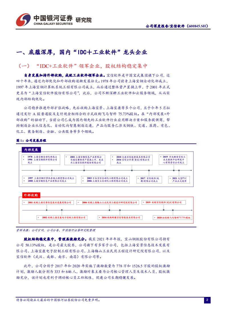 宝信软件-工业软件厚积薄发，IDC资源整合加速扩容-211130.pdf 第6页