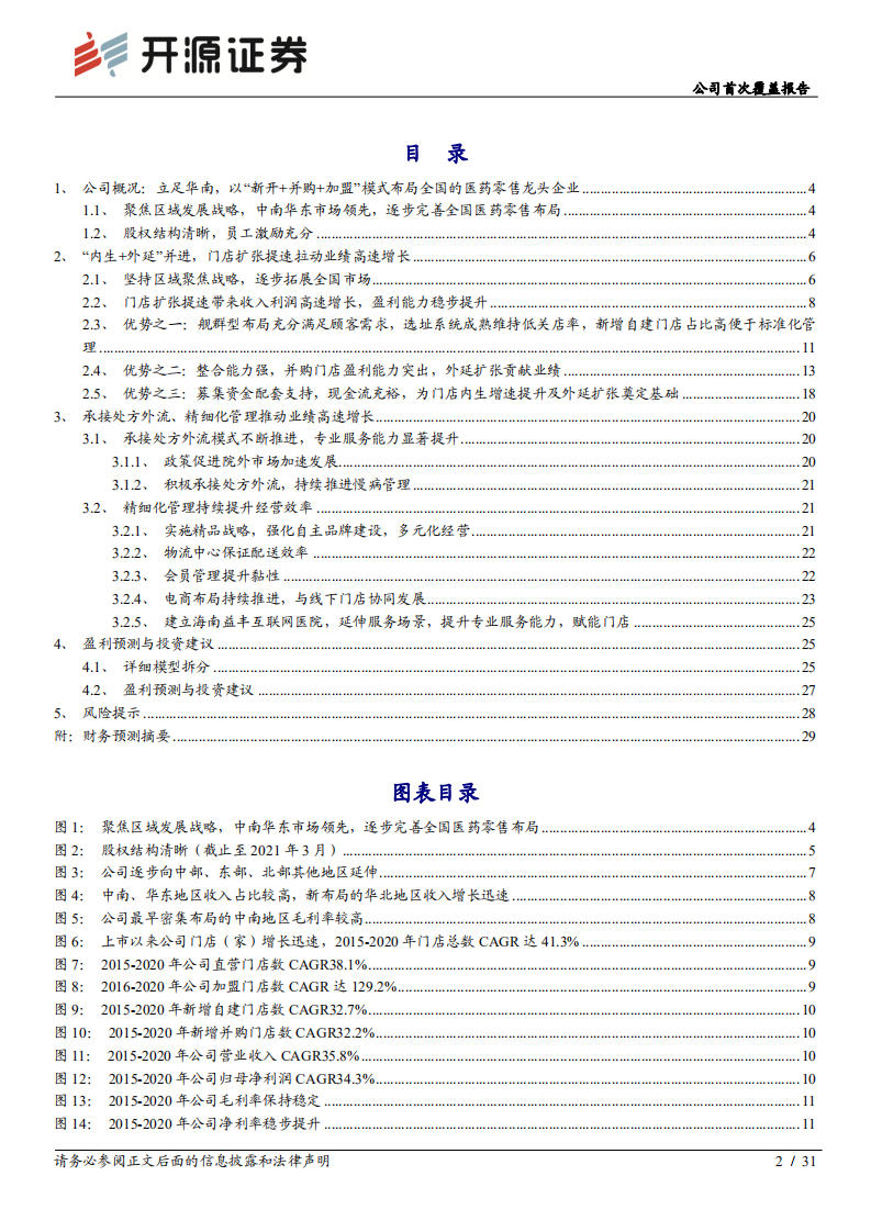 益丰药房-公司首次覆盖报告：精益求精、拥抱创新，长期成长价值彰显-210819.pdf 第2页