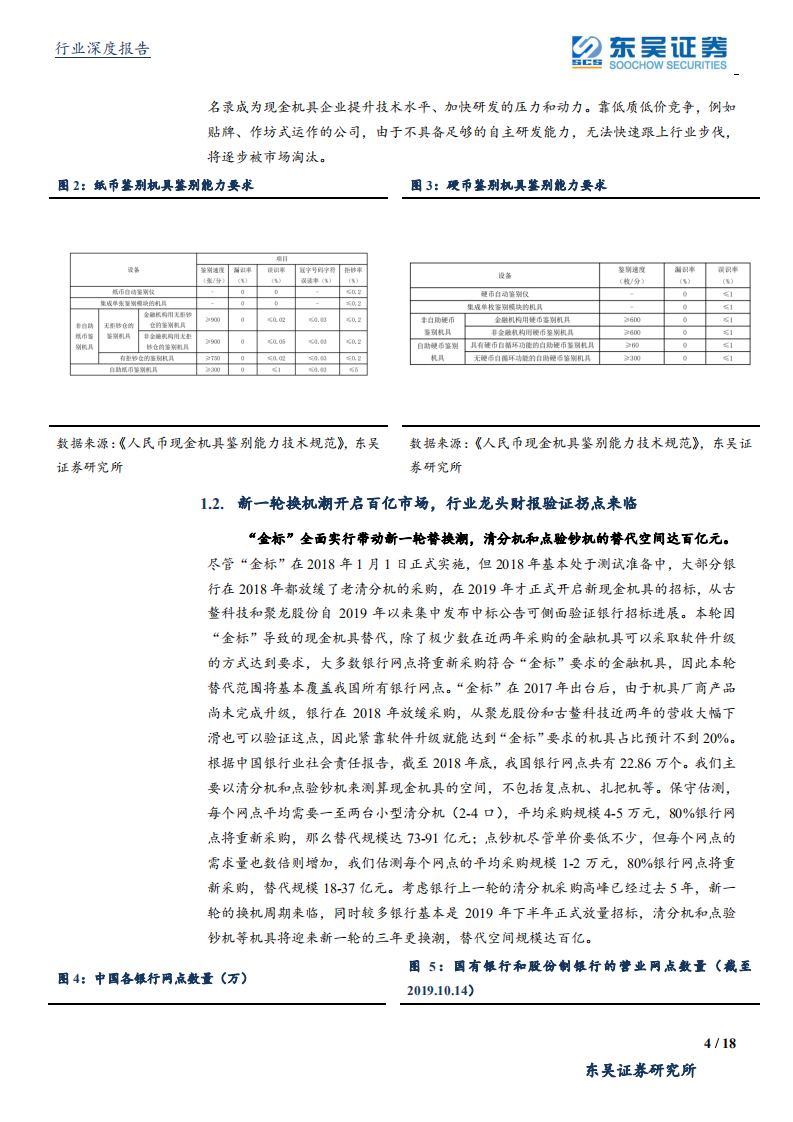 计算机设备行业：&ldquo;金标&rdquo;全面实行，现金机具迎来百亿更替空间-191030.pdf 第4页