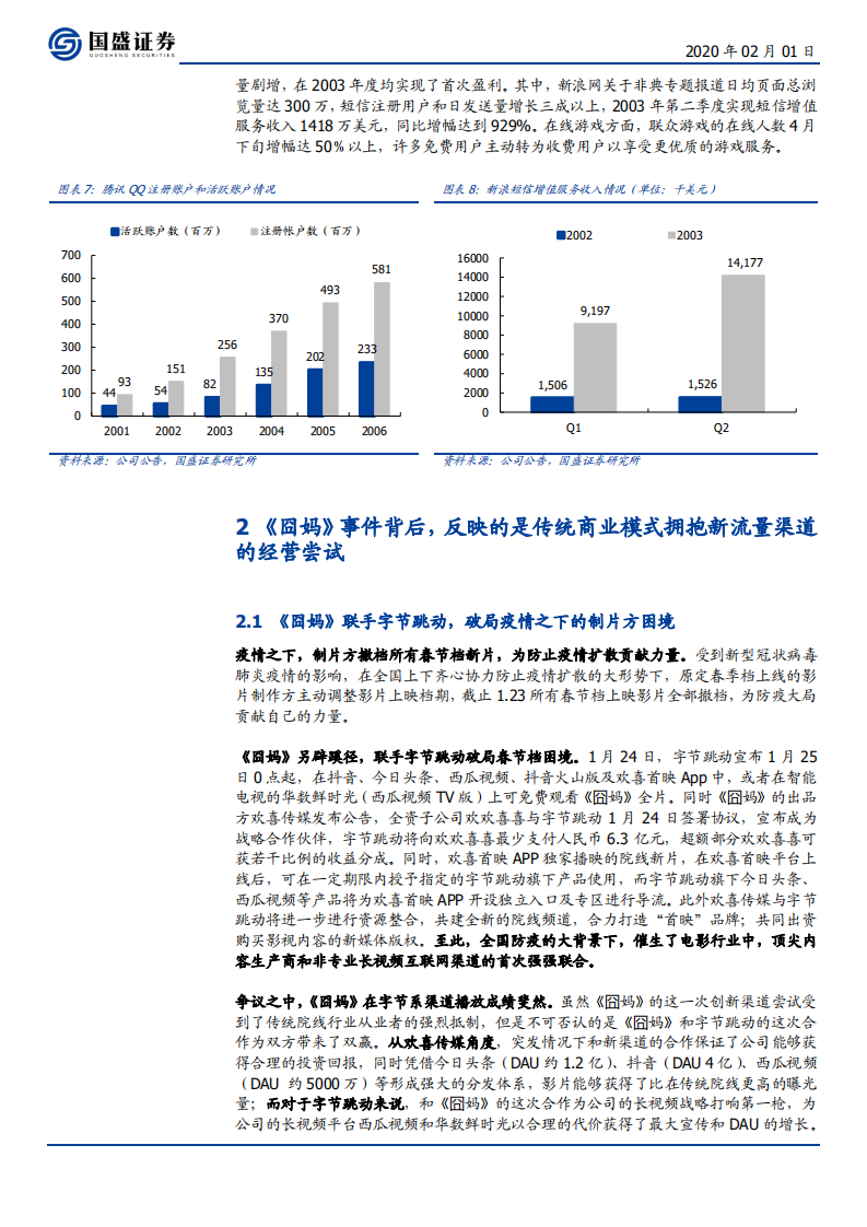 传媒行业：《囧妈》破局，重视传统业态积极拥抱新渠道的变化-200201.pdf 第6页