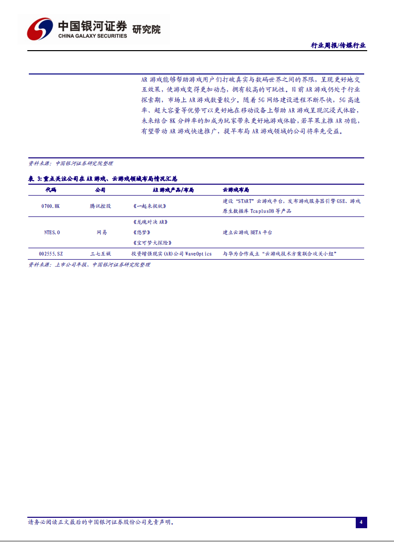 传媒行业：5G推动游戏产业技术革命，AR等新功能发展值得关注-20200914.pdf 第4页