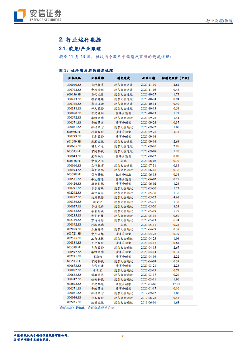 传媒行业：传媒板块的内容型平台预计将巩固内容优势、缓解成本压力-20201114.pdf 第6页