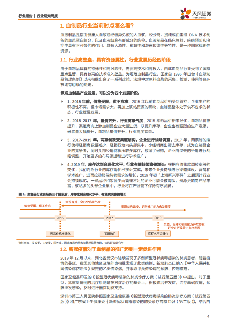 医药生物行业：把握中报行情，关注医疗器械、疫苗和创新药及产业链，兼论当前时点如何看血制品行业-20200719.pdf 第4页