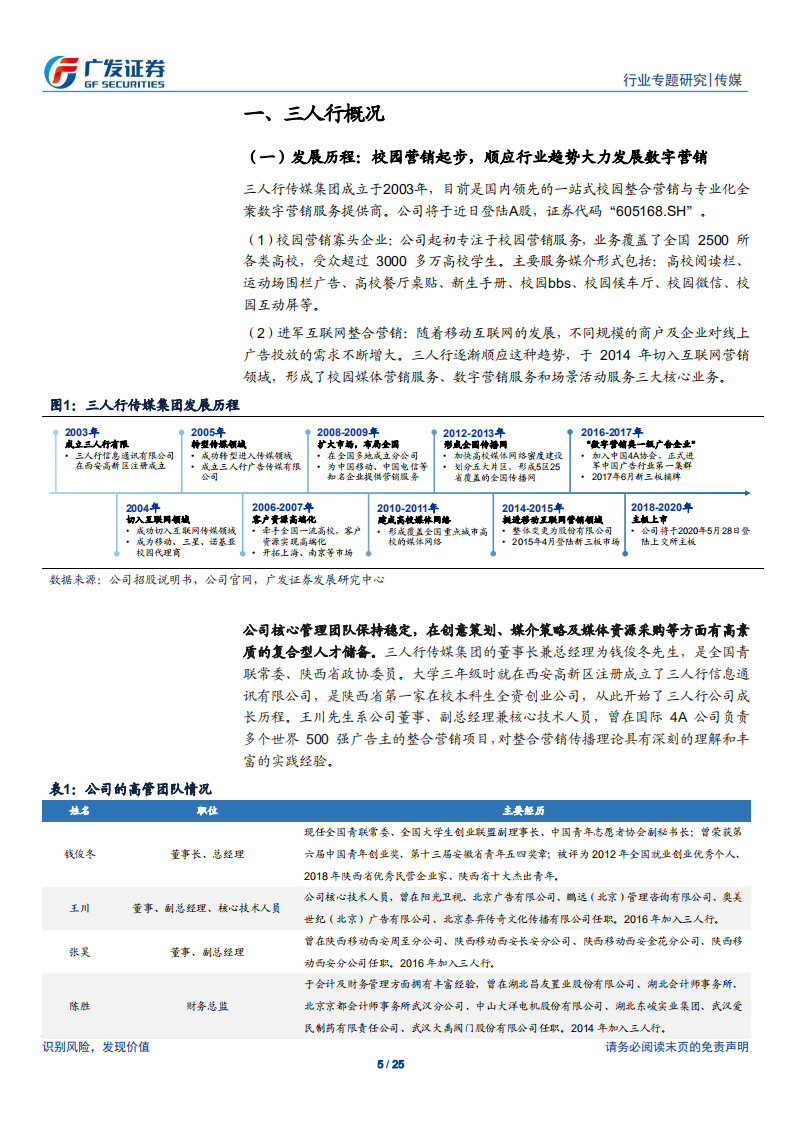 传媒行业：广视角，三人行，数字营销驱动增长，品牌广告主服务经验丰富-200525.pdf 第5页
