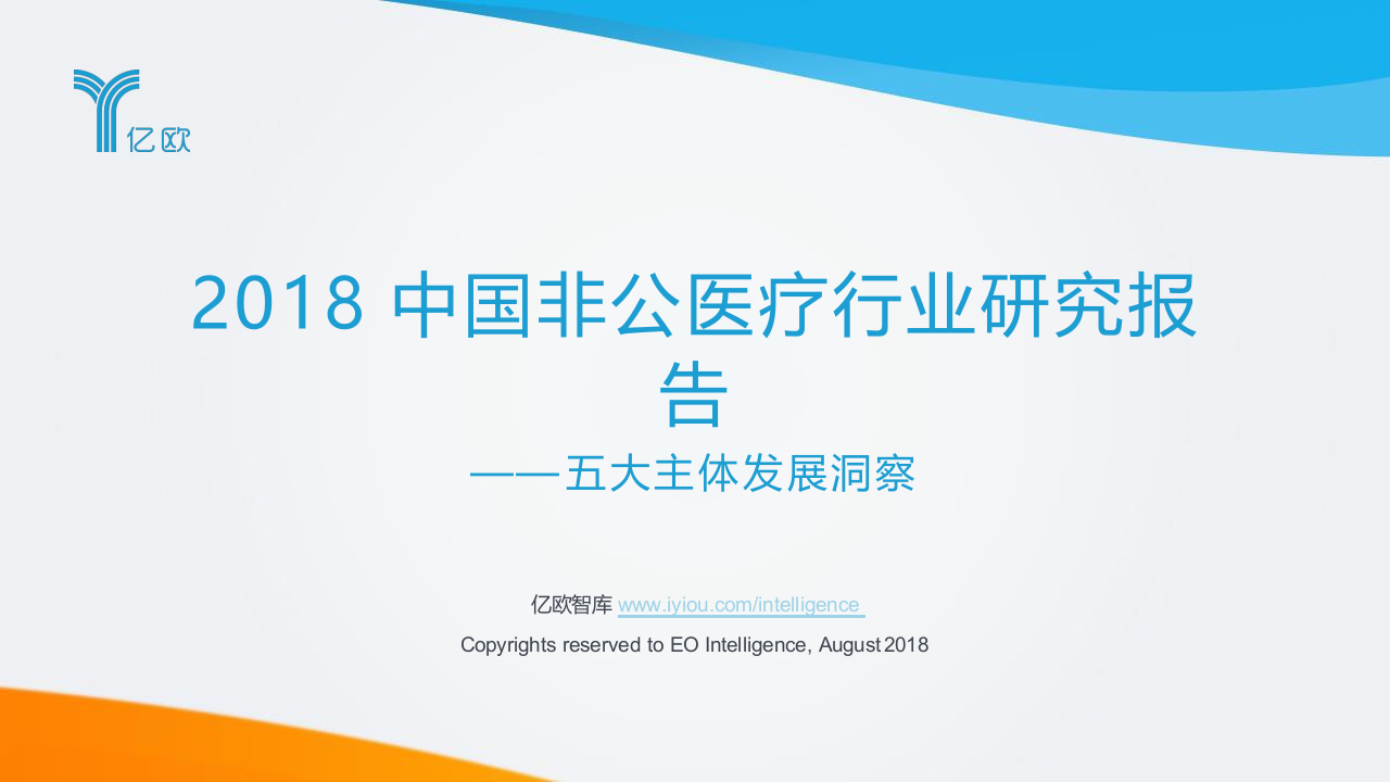 2018中国非公医疗行业研究报告&mdash;&mdash;五大主体发展洞察.docx 第1页