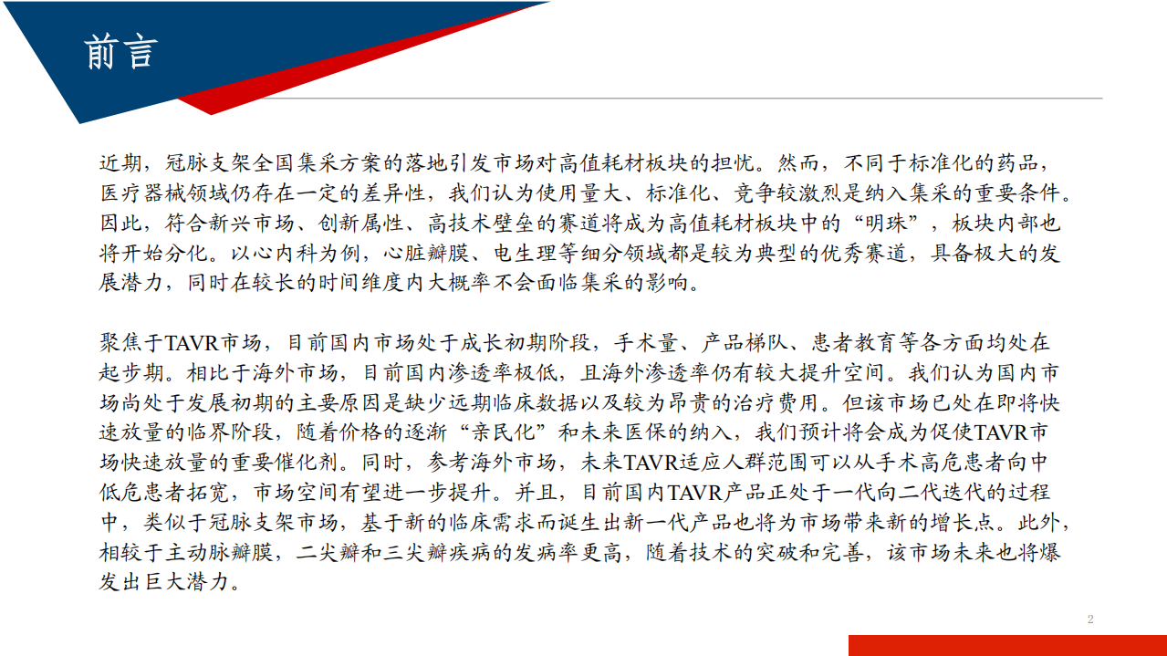 2020年医疗行业心脏瓣膜市场现状及未来发展空间分析研究报告.pdf 第1页