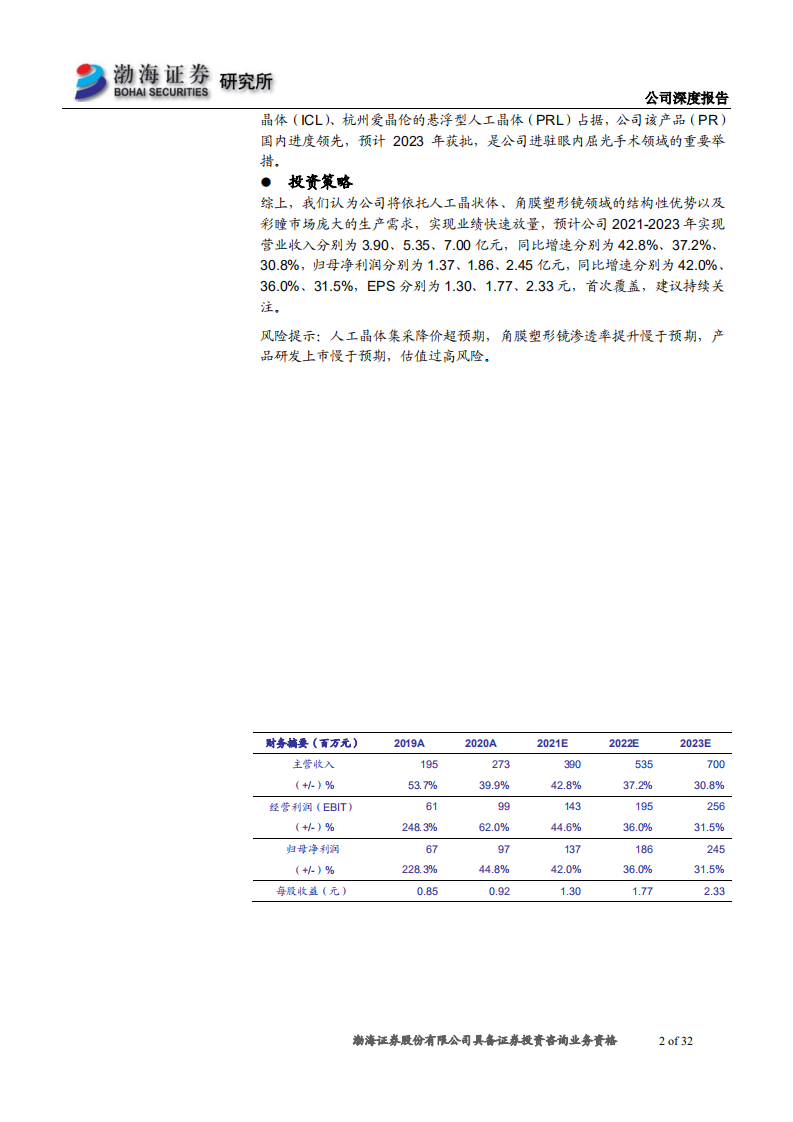 爱博医疗-深度报告：技术引领差异化优势，多栖开花扎根眼科沃土-210630.pdf 第2页