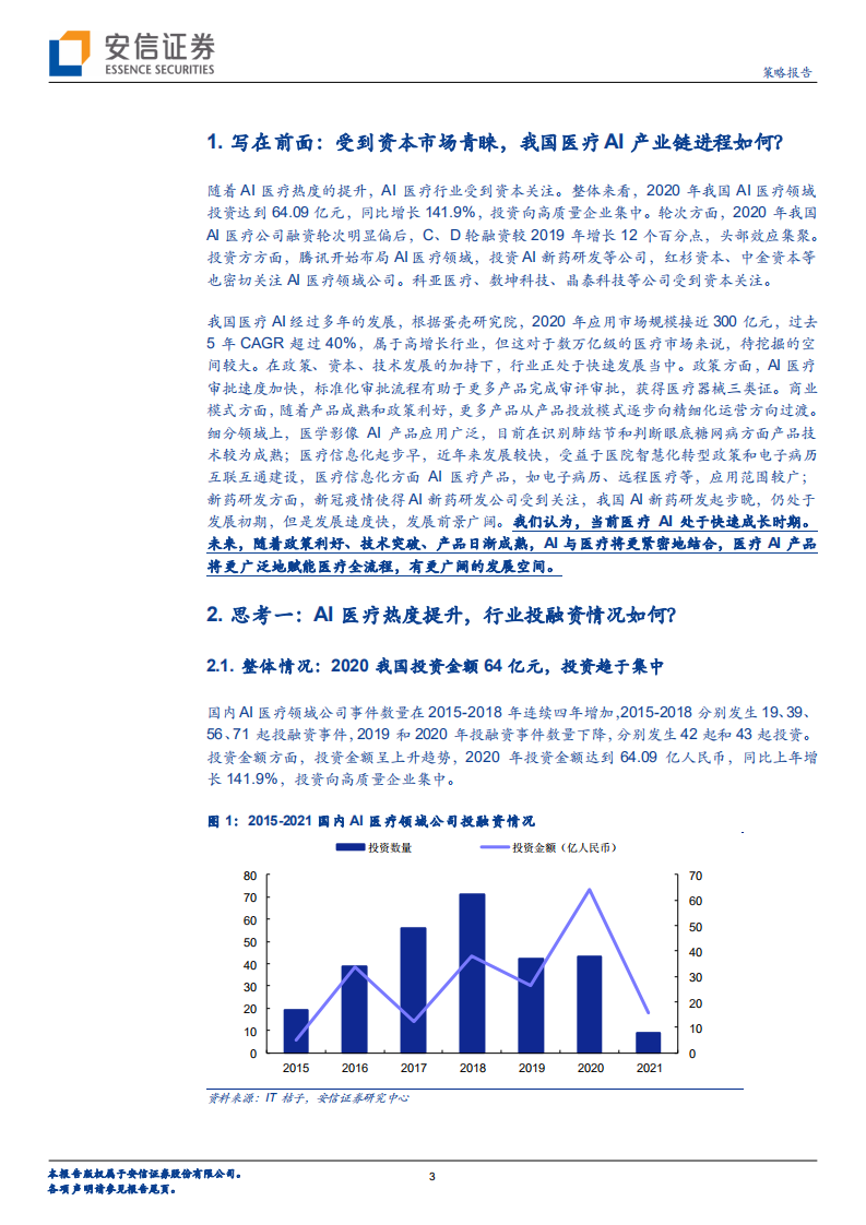 从一级市场资本化和细分结构情况来看当前我国医疗AI的进程报告.pdf 第3页