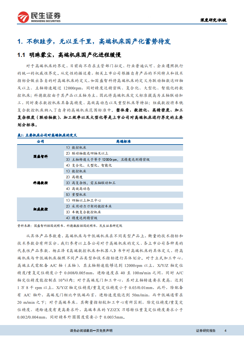 机床行业深度报告（二）：高端机床国产化蓄势待发，民营企业崛起顺势而为-210902.pdf 第4页