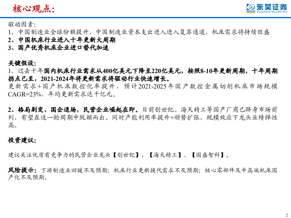 机床行业专题：十年周期拐点已至，民企崛起进行时-210226.pdf 第2页