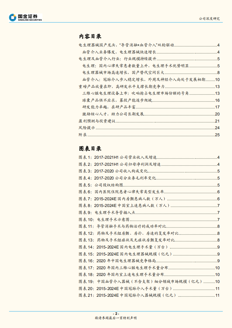 惠泰医疗-国产电生理耗材龙头，血管介入助力业务爆发-211005.pdf 第2页