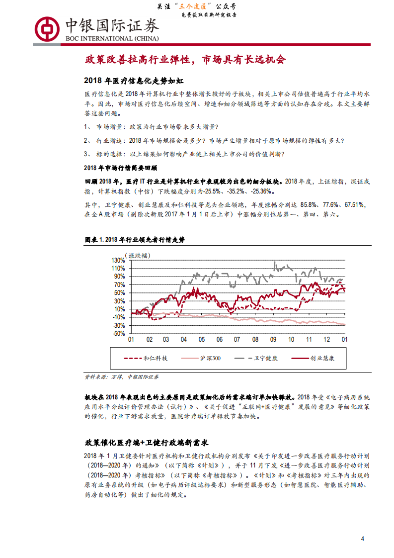 计算机行业&ldquo;演化&rdquo;系列医疗信息化专题报告之一：医疗信息化还有多大配置价值？-190201.pdf 第4页