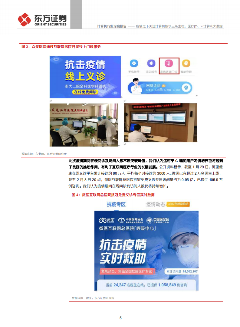 计算机行业深度报告：疫情之下关注计算机板块三条主线，医疗IT、云计算和大数据-200208.pdf 第5页