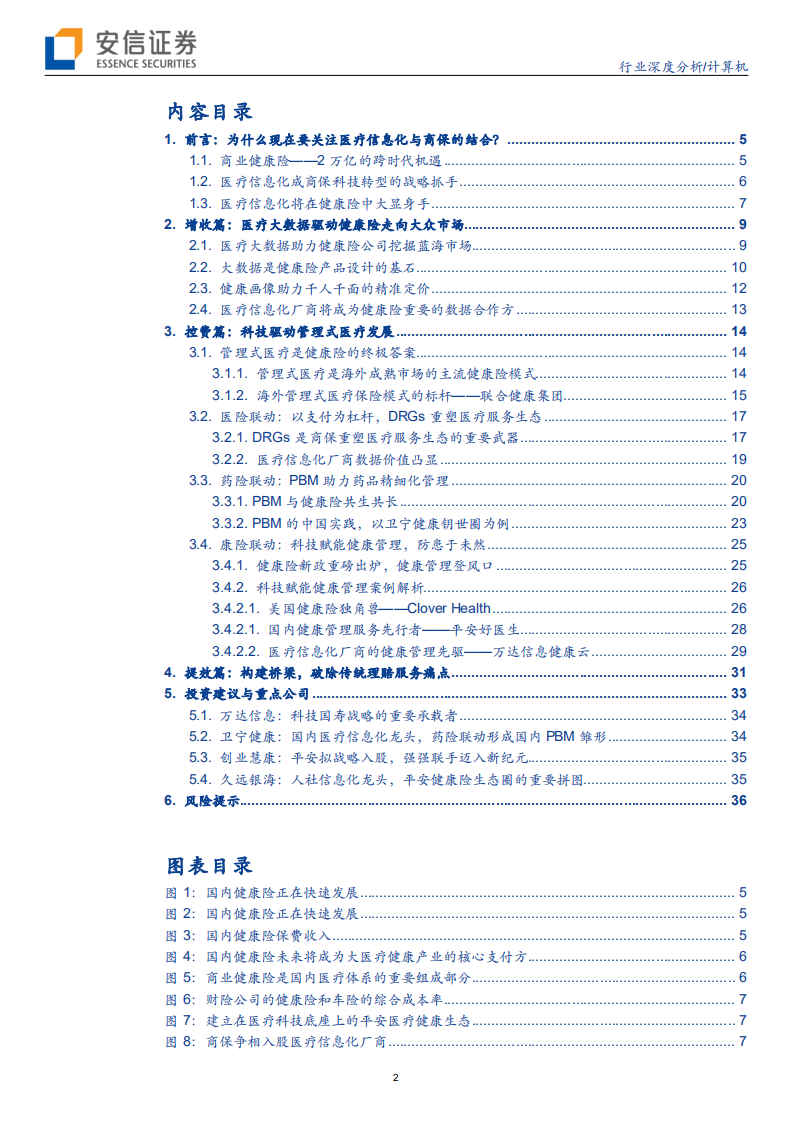 计算机行业医疗信息化系列报告之健康险篇：医疗信息化，富贵&ldquo;险&rdquo;中求-200326.pdf 第2页