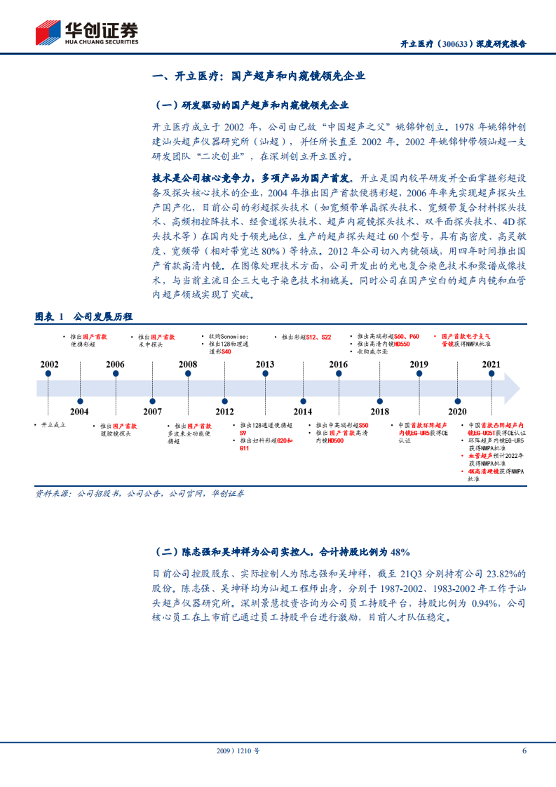开立医疗-深度研究报告：超声和内镜双轮驱动，业绩拐点可期-211102.pdf 第6页