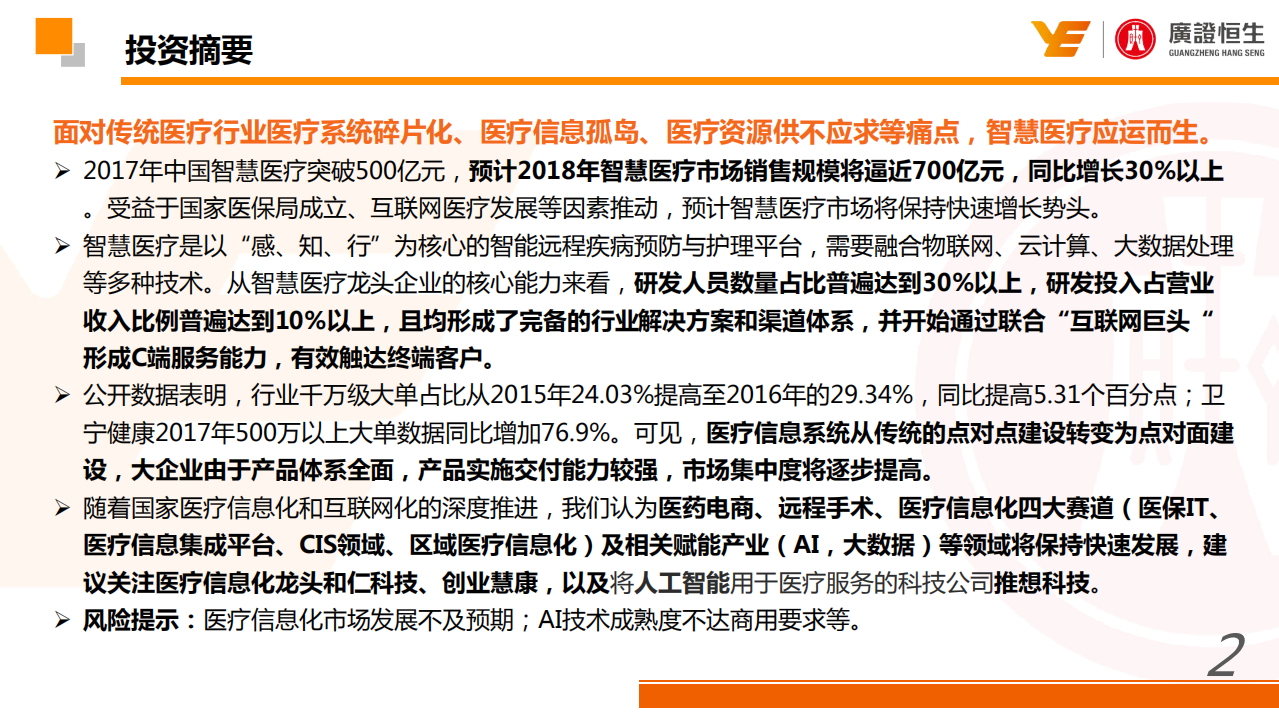 科技、媒体和通信行业深度报告：智慧医疗，以患者数据为中心的医疗服务模式-190823.pdf 第2页