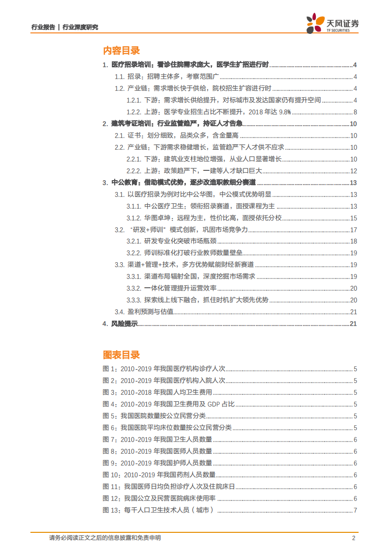 商业贸易行业中公深度系列六医疗建筑：诊疗需求大招生进行时，监管趋严一建人才告急，职教培训大有可为-210419.pdf 第2页