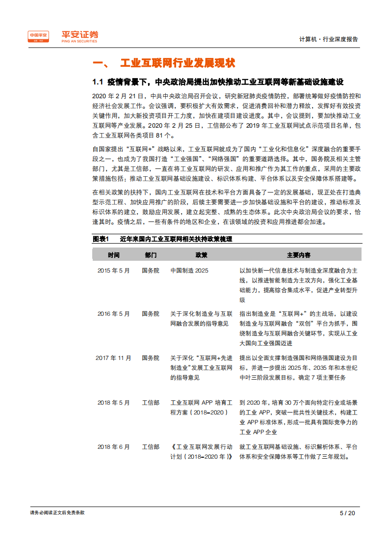 计算机行业：工业互联网搭上“新基建”快车，发展将提速-200304.pdf 第5页