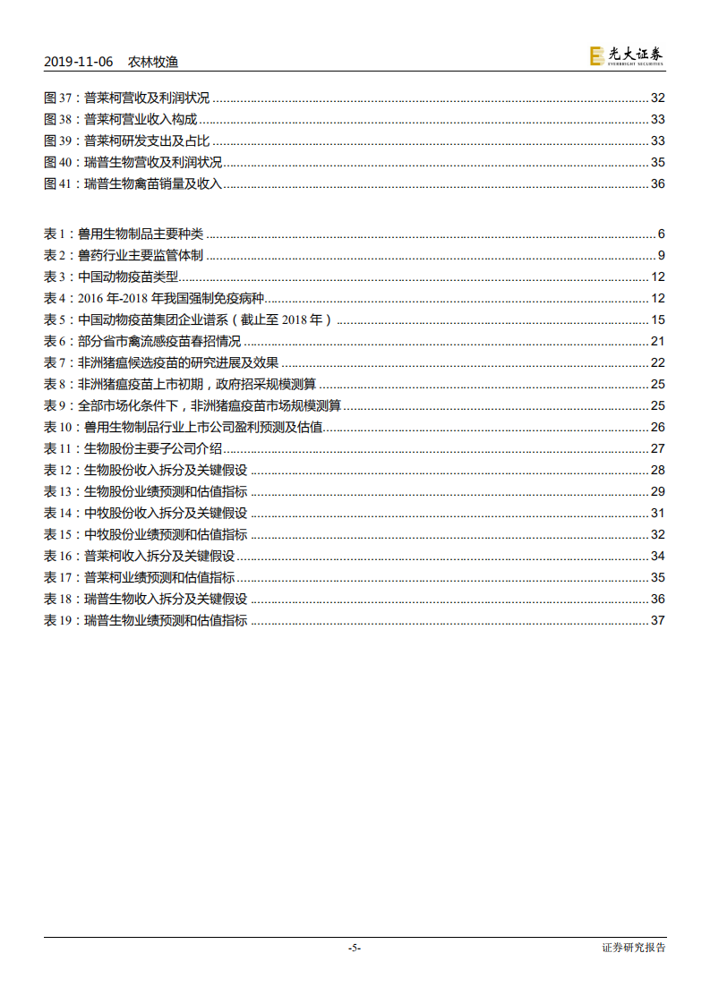 兽用生物制品行业深度报告：周期底部现转机，中期非瘟疫苗催化-191106.pdf 第5页