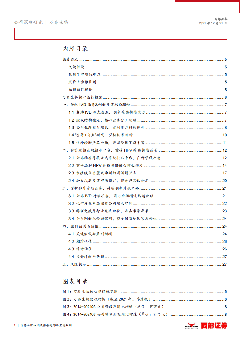 万泰生物-首次覆盖报告：传统IVD业务结构优化，创新疫苗增长可期-20211221.pdf 第2页