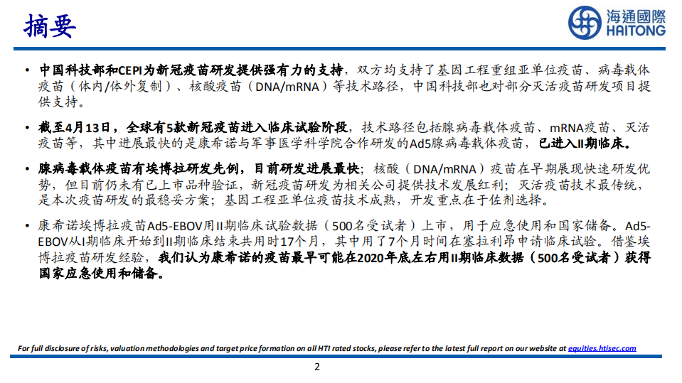 医药行业：新冠疫苗研发技术及进展-200415.pdf 第2页