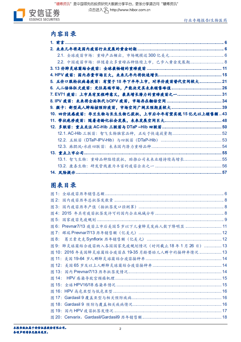 疫苗行业专题报告：从全球化视野，看国内重磅疫苗市场空间-180615.pdf 第2页