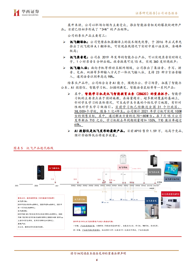 科大讯飞-投影仪新品强化2C逻辑，强推AI龙头-211008.pdf 第6页