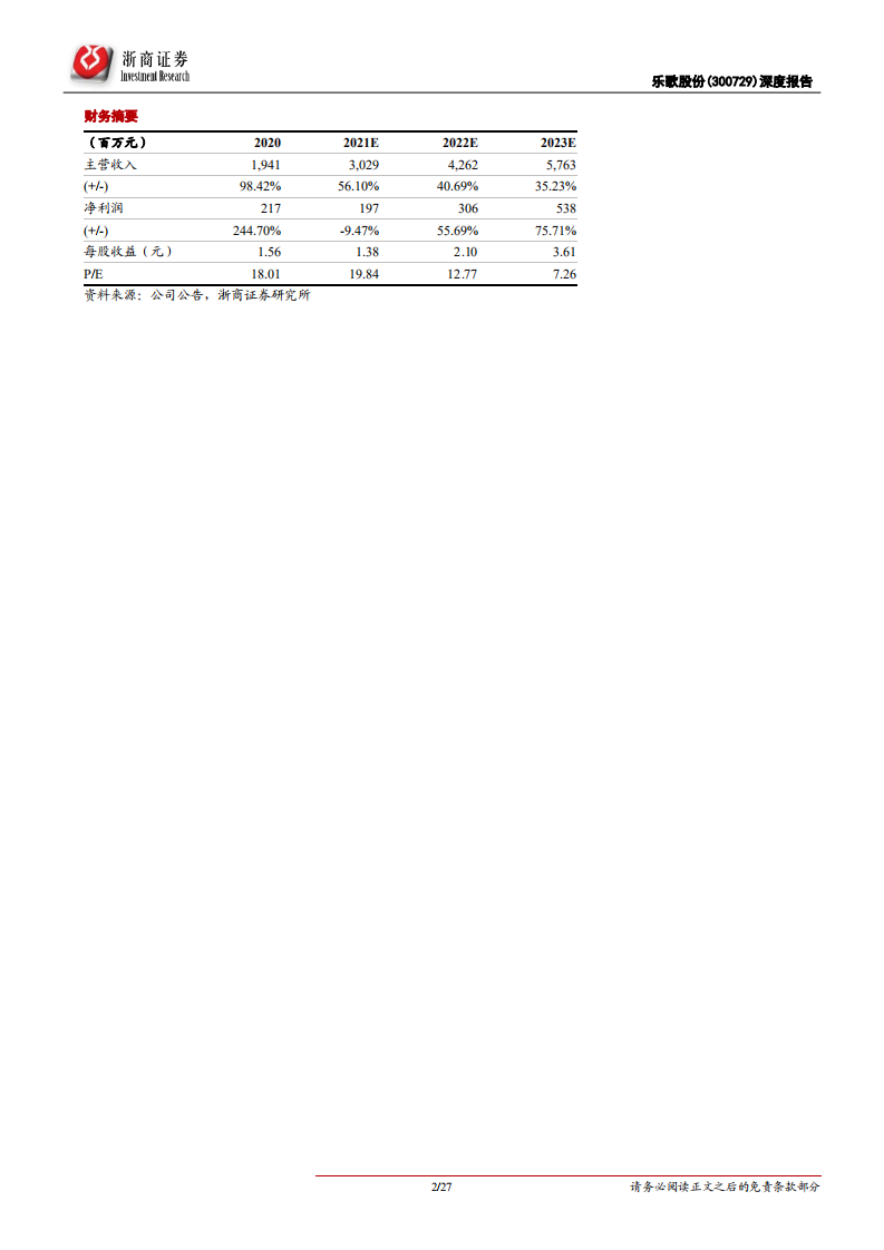 乐歌股份-深度报告：定增助力，中国品牌出海添新军-210914.pdf 第2页