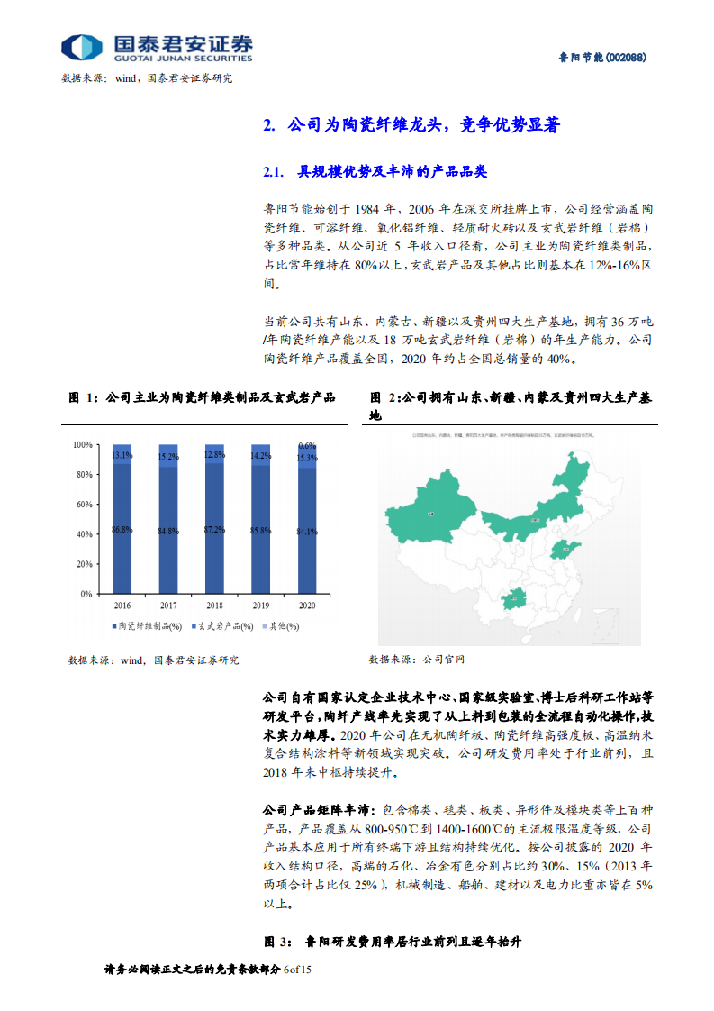 鲁阳节能-陶瓷纤维龙头，扬帆新成长-210803.pdf 第6页