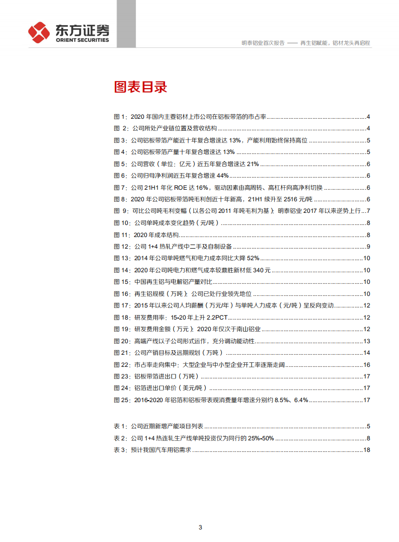 明泰铝业-首次覆盖报告：再生铝赋能，铝材龙头再启程-210902.pdf 第3页