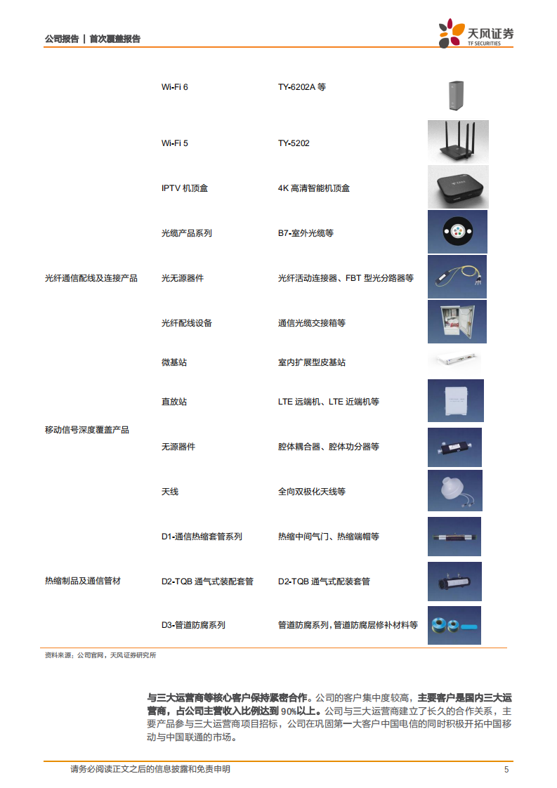 天邑股份-宽带接入龙头，千兆宽带+智慧家庭+Wi-Fi6驱动长期成长-2021122.pdf 第5页