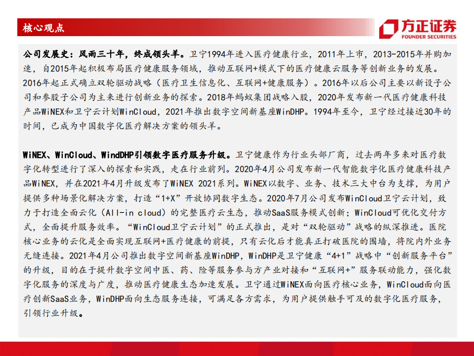 卫宁健康-公司深度报告:格局初定,份额提升-211109.pdf | 先导研报