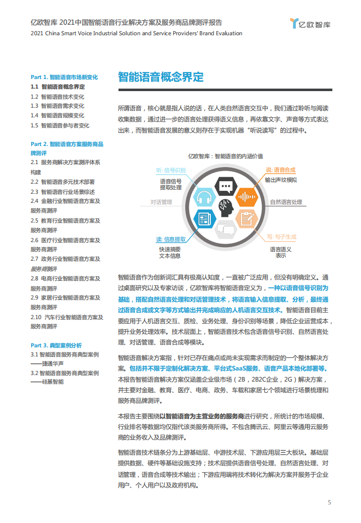亿欧智库：2021中国智能语音行业解决方案及服务商品牌测评报告.pdf 第5页