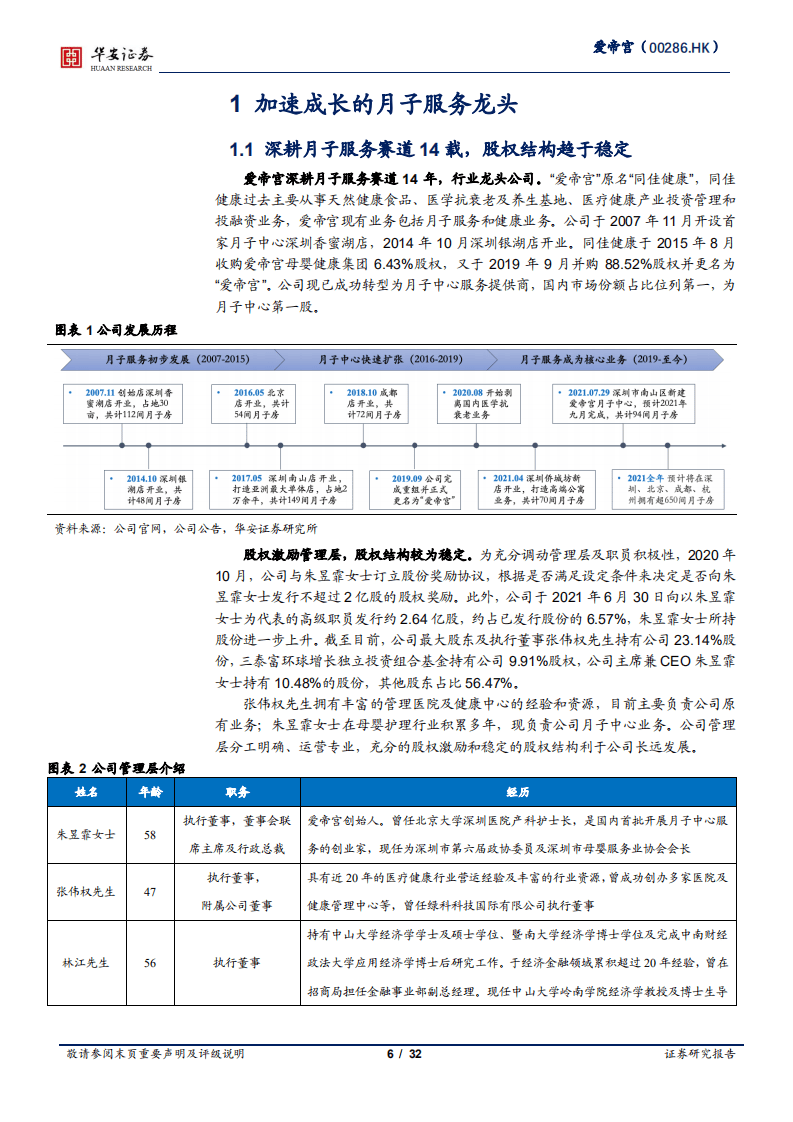 爱帝宫-品牌、连锁化，加速成长的月子服务龙头-210806.pdf 第6页
