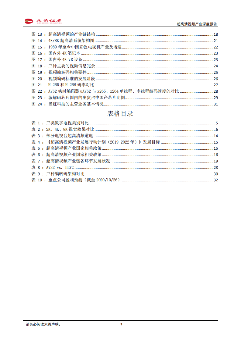 超高清视频产业深度报告：超高清视频应用应势而起，把握关键领域稀缺龙头-20201026.pdf 第3页