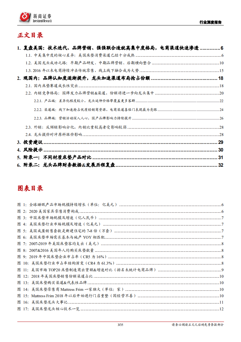 床垫行业深度报告：渠道加品牌正向循环，格局集中、龙头破局在即-210529.pdf 第3页