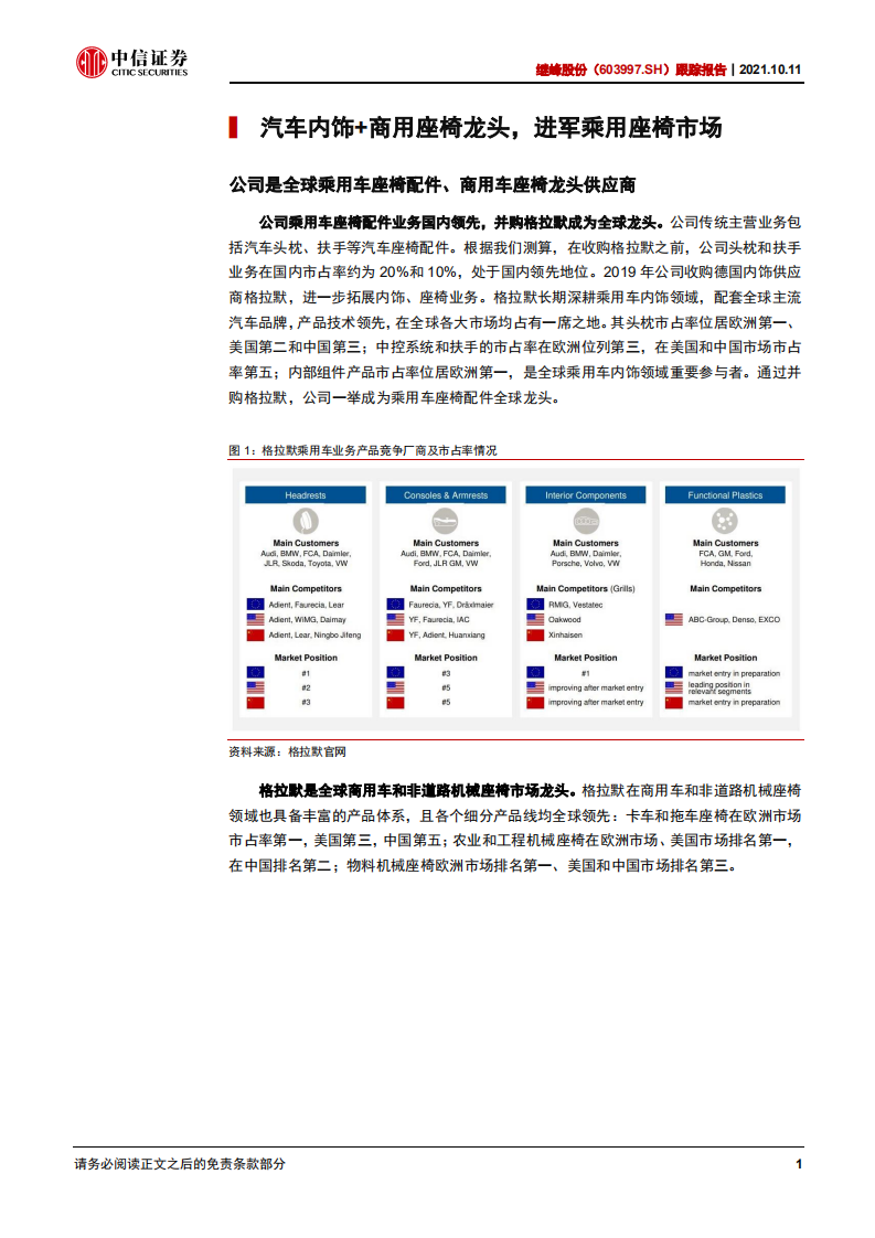 继峰股份-跟踪报告：斩获乘用车座椅订单，成长空间全面打开-211011.pdf 第5页